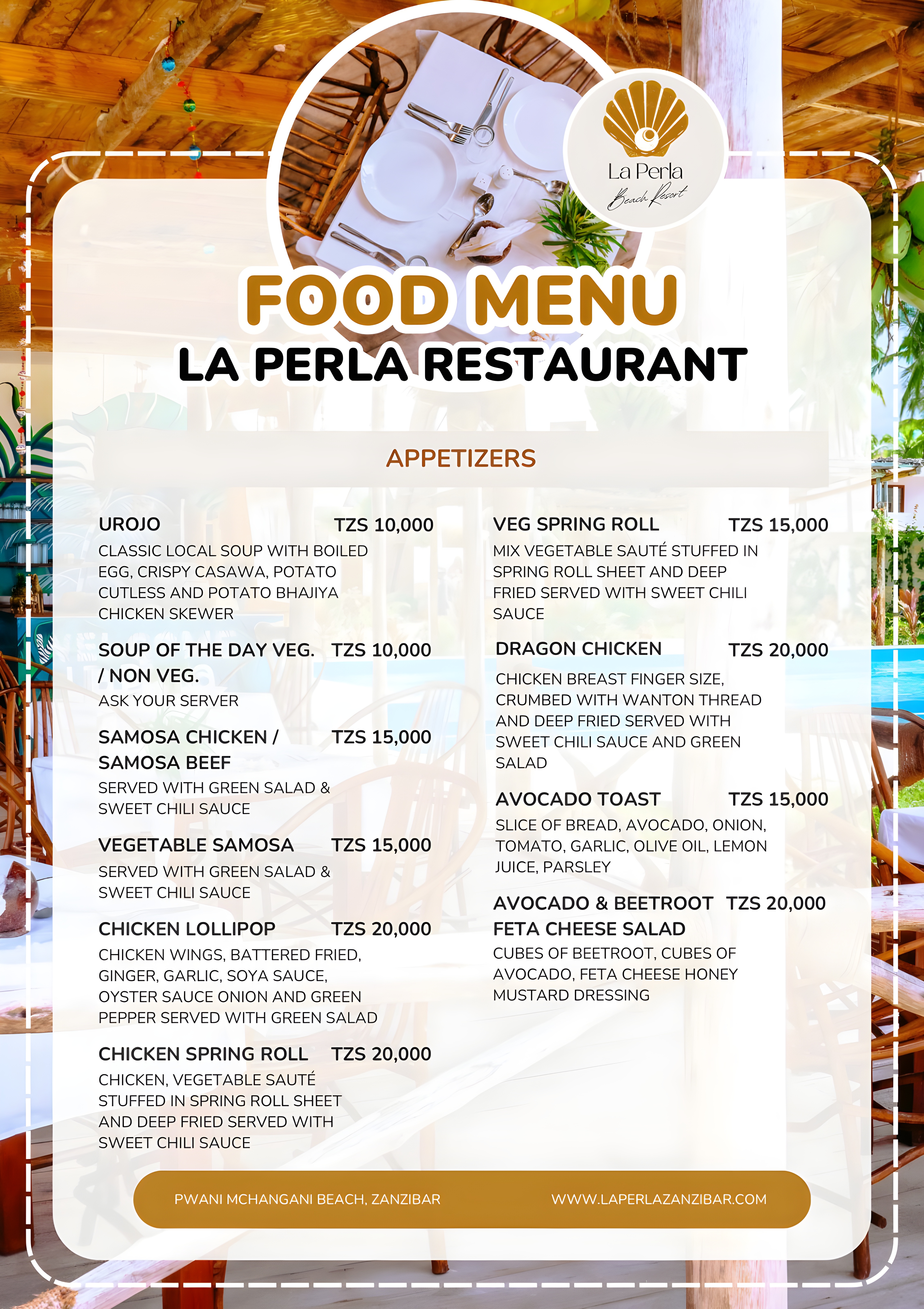 Menu page 1